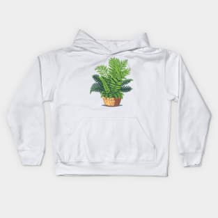 Potted Fern Kids Hoodie